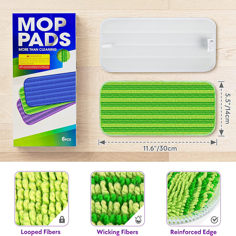Fit Swiffer Wet Jet 12-inch Wet and dry ultra-fine fiber mop replacement pad mop head