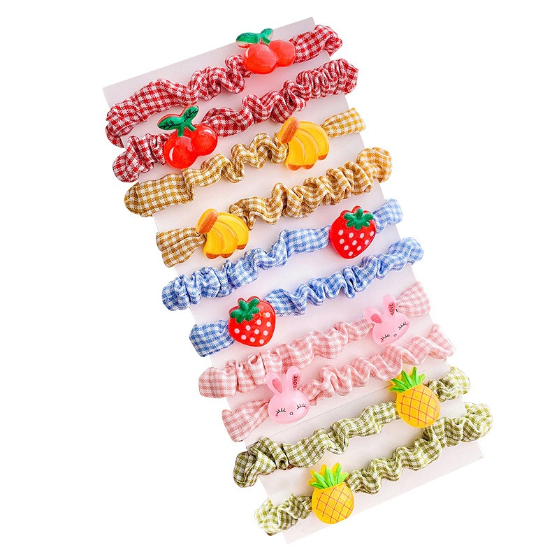 Korean children's hair rubber band cute girl's large intestine hair band hair rope baby does not hurt the hair elastic good hair rope