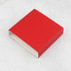 Red paper cover (paper cover can be customized LOGO);7x7x2cm