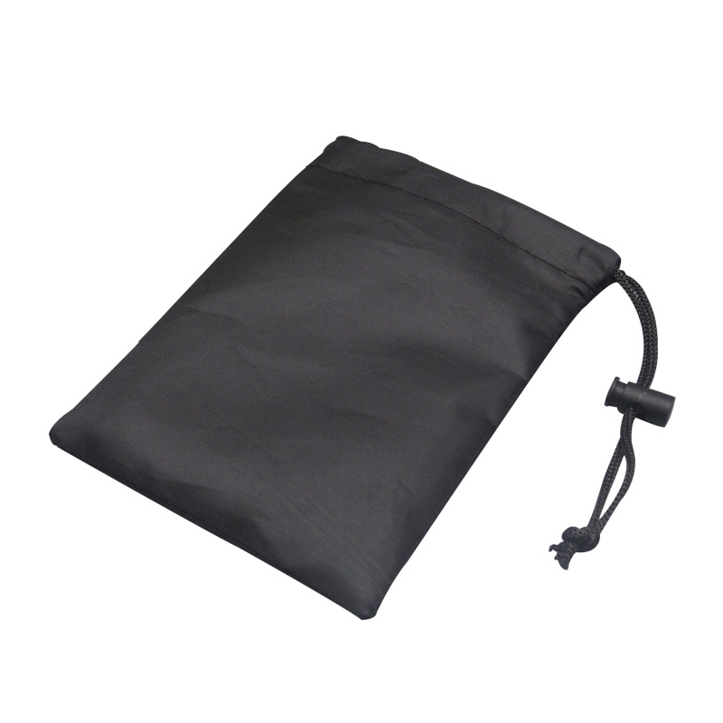 Amazon cross-border polyester drawstring bag rope skipping grip storage bag spring buckle black oxford cloth drawstring bag