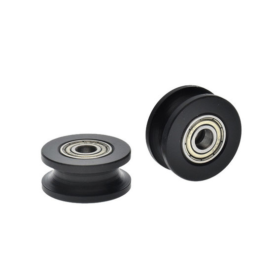 608 Plastic-Coated U-Groove Bearing Pulley, Plastic-Coated Pulley, U-Shaped Pulley, Door and Window Roller, Hanging Wheel, Drawer Track Guide Wheel