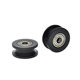 608 Plastic-Coated U-Groove Bearing Pulley, Plastic-Coated Pulley, U-Shaped Pulley, Door and Window Roller, Hanging Wheel, Drawer Track Guide Wheel