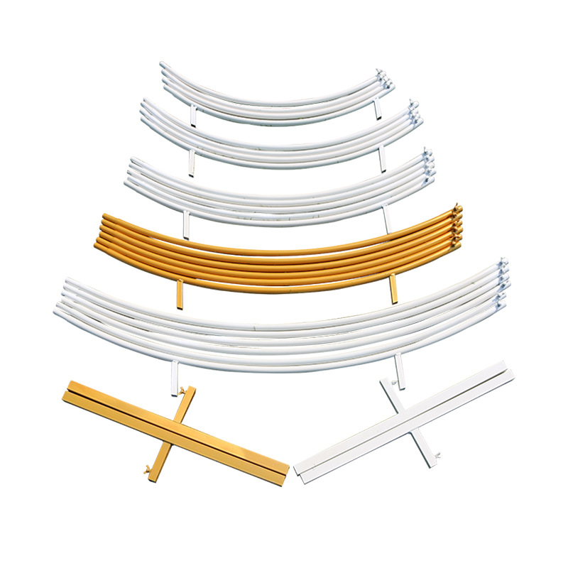 新款婚庆道具铁艺圆环拱门单杆圆形花门户外草坪婚礼外贸亚马逊