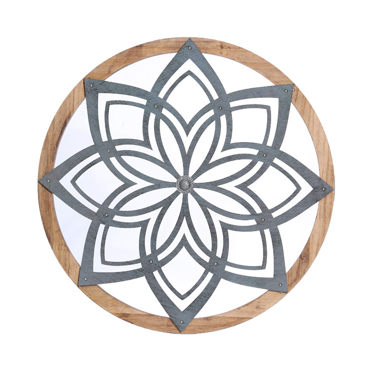 Round Wall artwork wooden decorative wall chapter Wall pendant wall hanging pattern home decoration wholesale