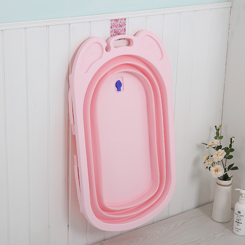 Baby bath tub baby foldable sitting newborn plastic bath bucket wholesale