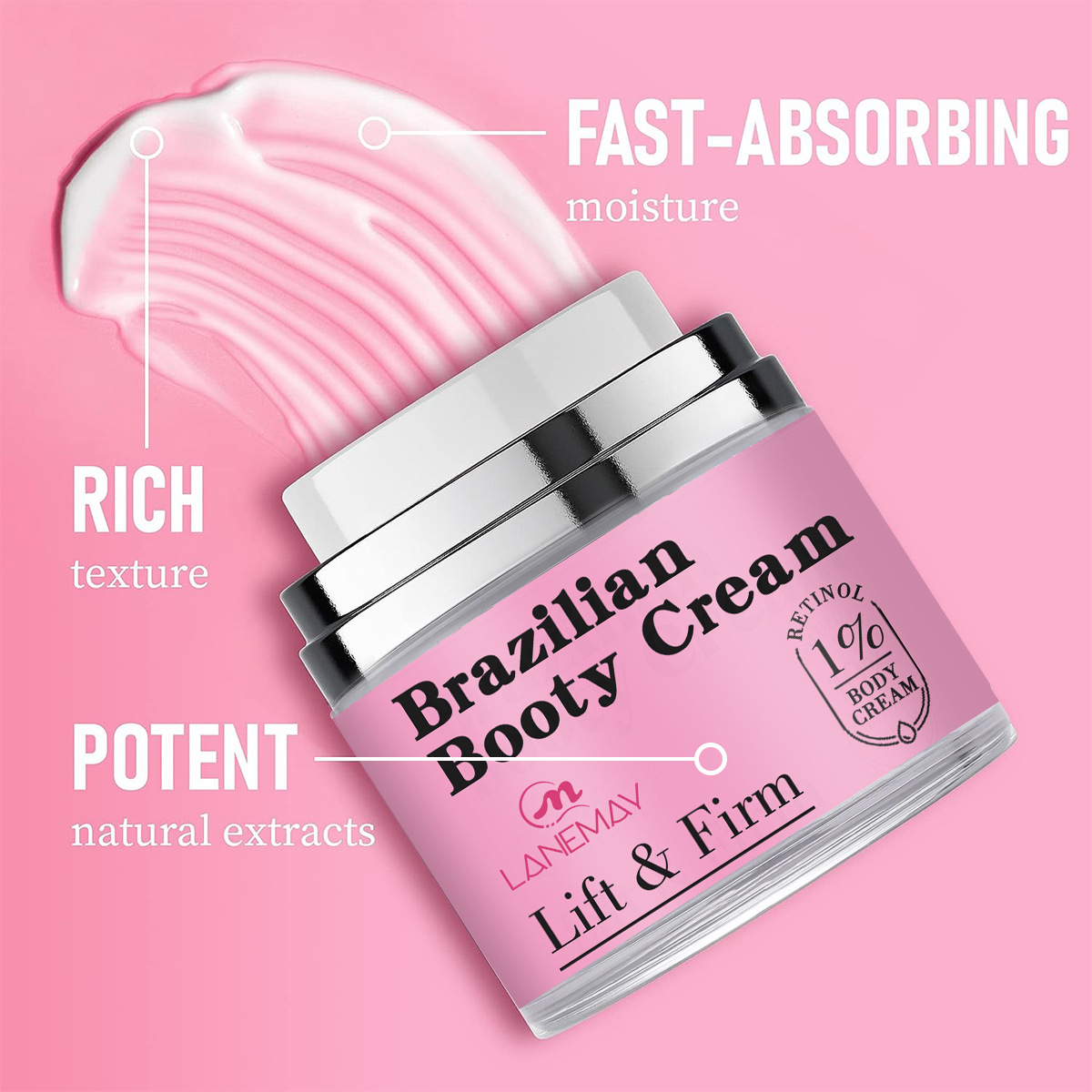 Cross-border Brazilian Booty Cream moisturizing firming smooth skin hydrating moisturizing Brazilian hip beauty Cream