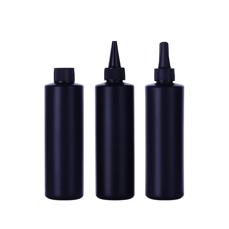 Black glue plastic bottle spot wholesale pointed nose bottle AB glue UV drop glue dark nail polish glue packaging sub-bottle