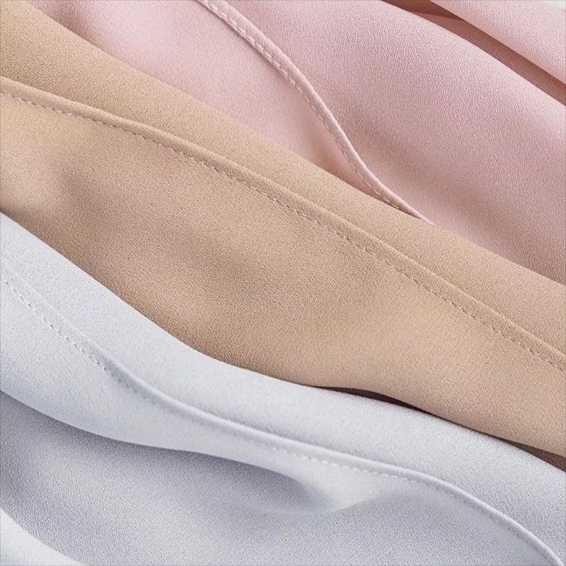 Summer Hot Sale Boutique Liezi Corner High Quality Pearl Chiffon Long Scarf Malaysia Turban