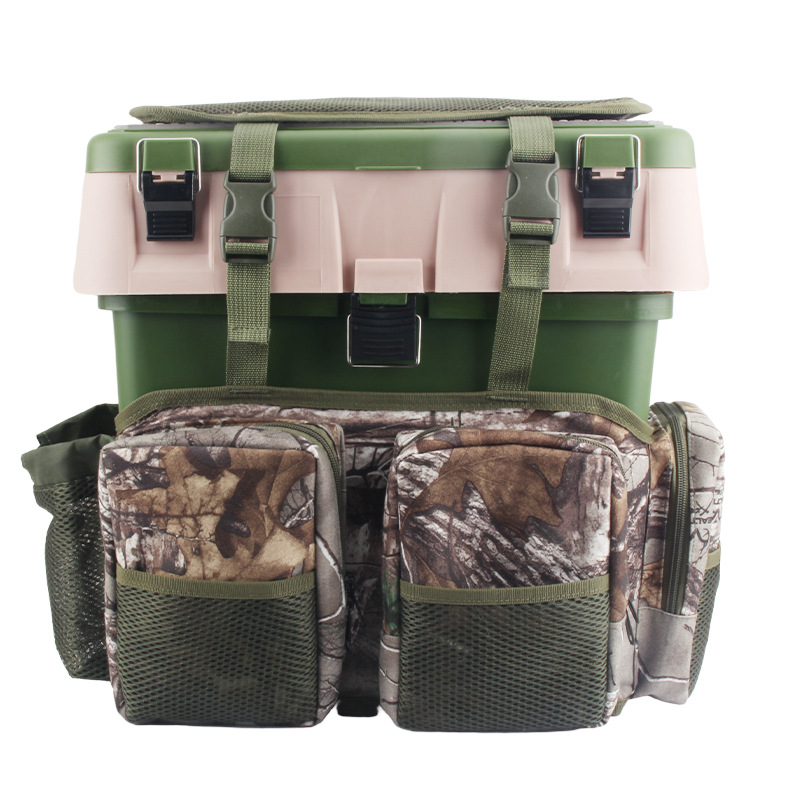Luya fishing box expansion backpack toolbox table fishing rock fishing box can sit and back