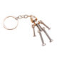Factory wholesale robot retro handmade diy keychain pendant mobile robot movable screw man