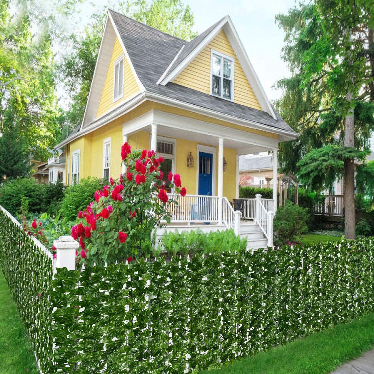 Amazon cross-border simulation green plant artificial ivy privacy fence climbing Tiger outdoor decoration factory wholesale
