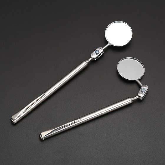 30mm small round mirror round retractable tool 360 degree universal inspection mirror detection reverse view inspection point inspection