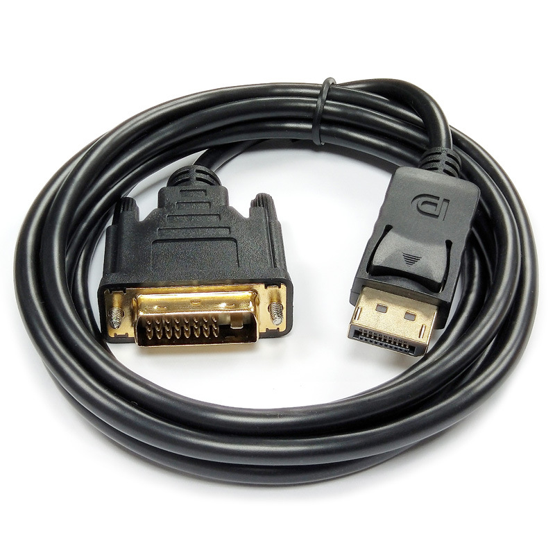 Factory direct supply dp to dvi line 1.8 meters Displayport to dvi hd line TV display adapter