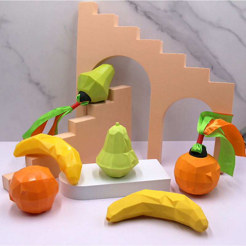 Pet Toy TPR fruit and vegetable sound-making teether bite-resistant interactive training relieving stuffy dog sound-making dog toy wholesale