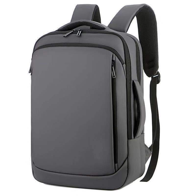 Cross-border exclusive waterproof leather film large-capacity business dual-shoulder laptop bag manufacturer dual-shoulder backpack with LOGO