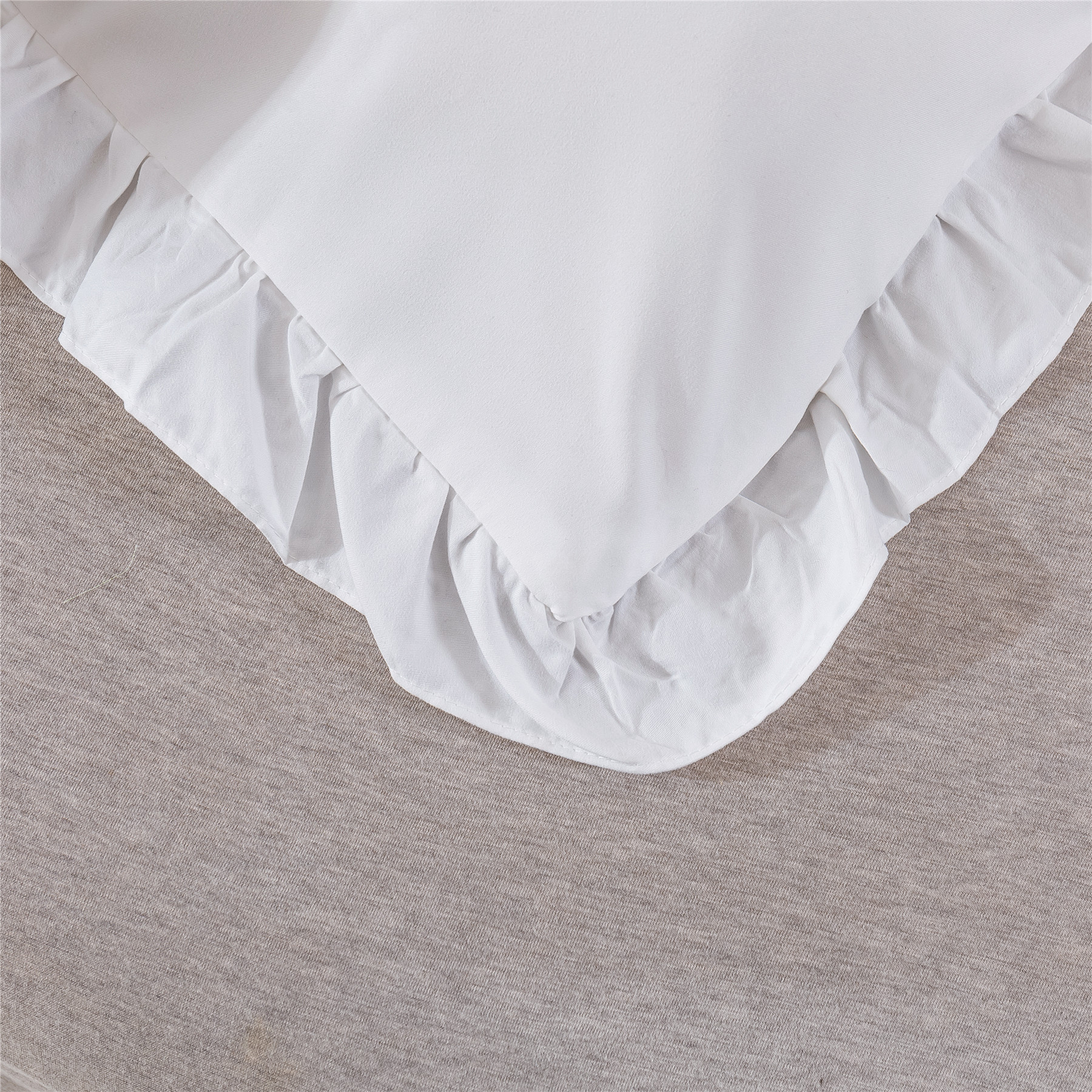 Vio US Amazon ebay Plain Sanding Thickened Ruffled Three-Piece Set European and American Bedding Wholesale