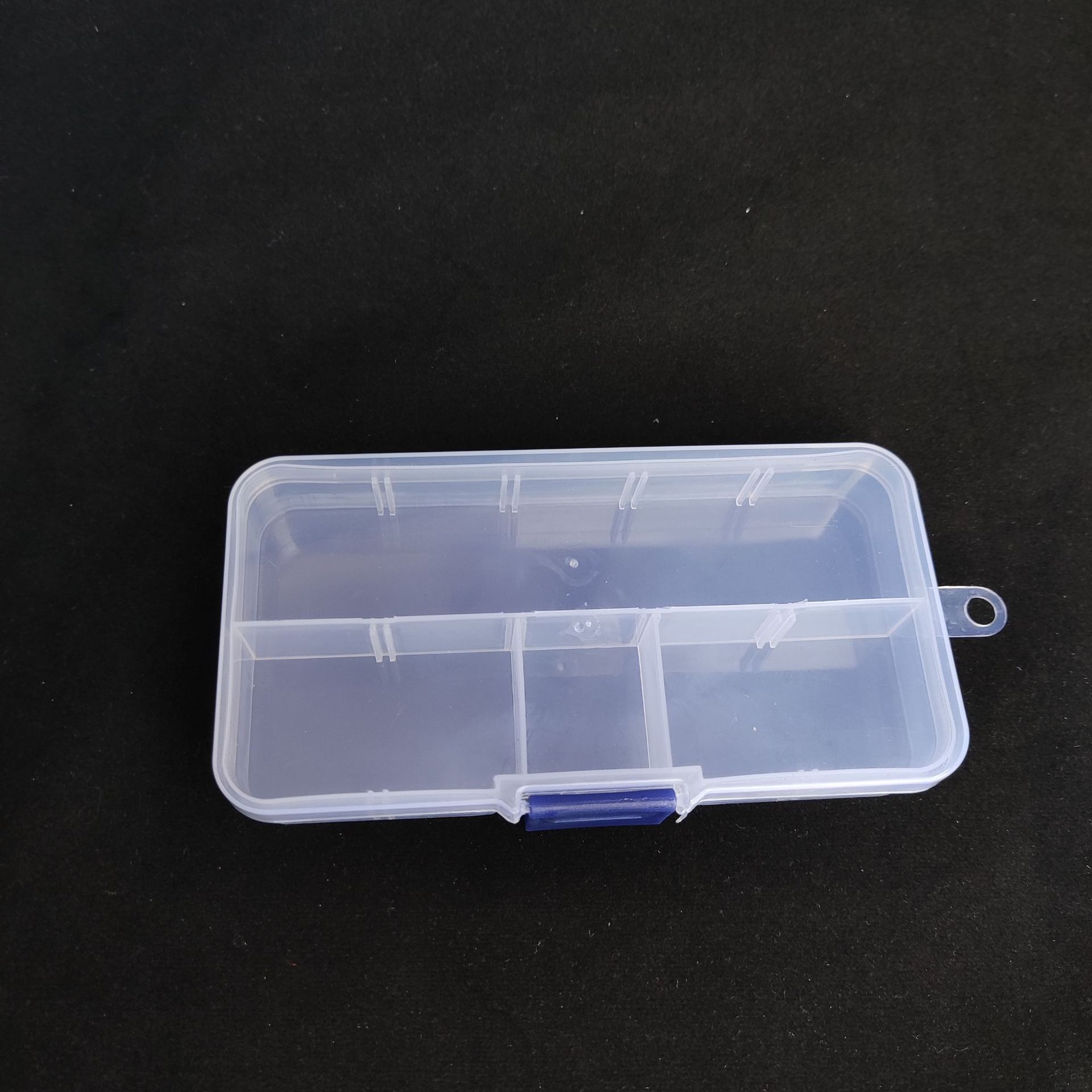 Small 10-compartment empty box transparent plastic storage box rectangular empty box fishing gear accessories hardware tools jewelry