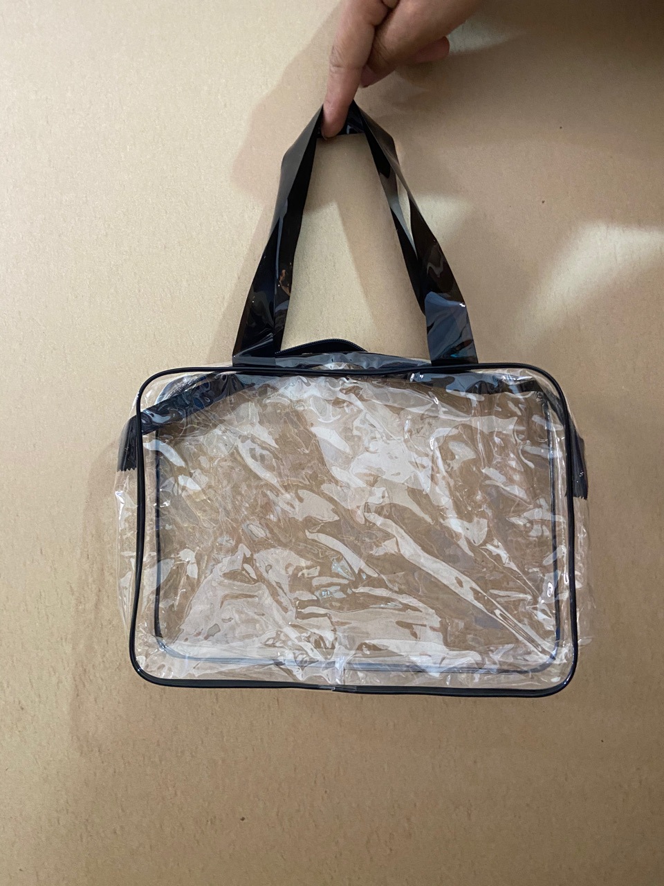 Spot transparent large capacity waterproof and dustproof washing bag cosmetics storage bag daily goods bag travel storage bag