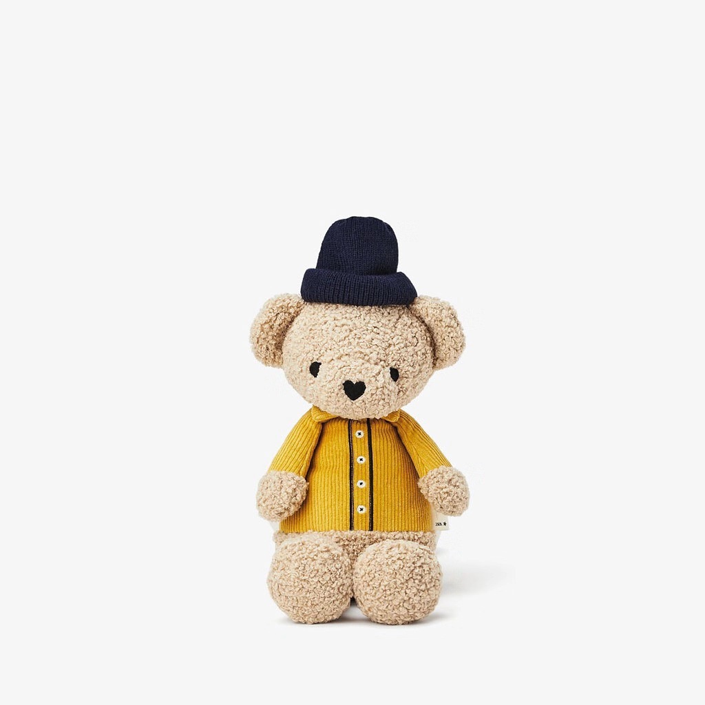 Z children's new hat bear cartoon cute plush girls' backpack fashion casual boys and girls backpack