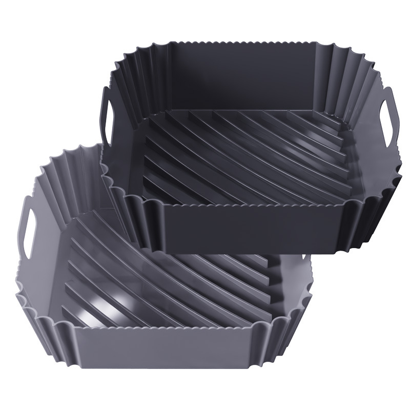 Air fryer silicone pan Air fryer silicone pot square Air fryer silicone pad