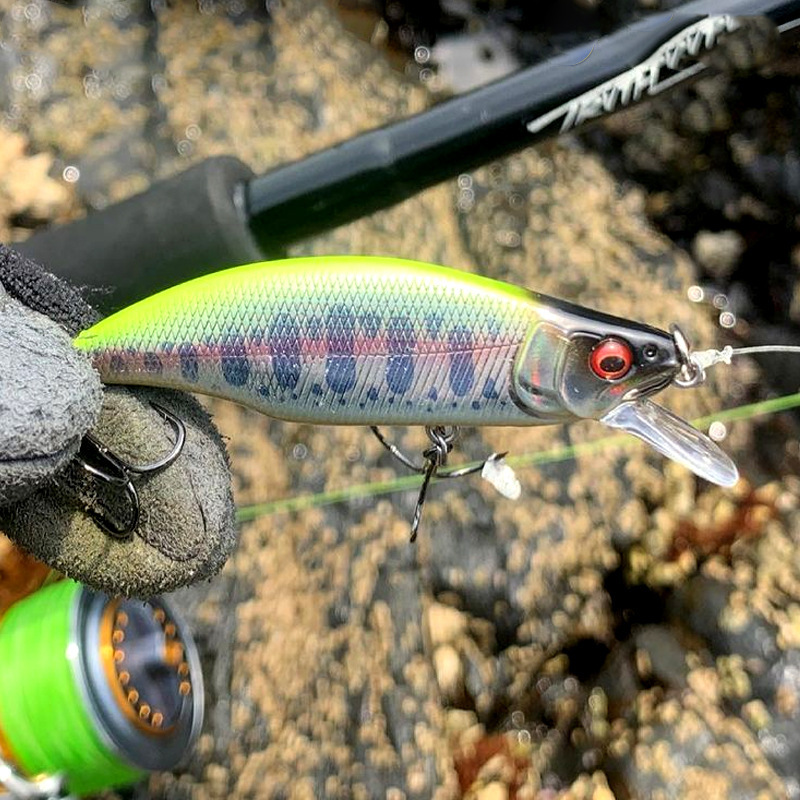 現物渓流微物ミノ沈水路亜餌64mm/7.6gイクラ馬口マス9014|undefined