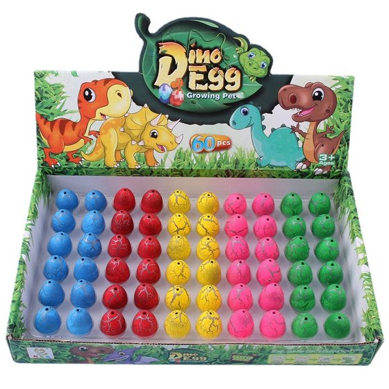 Factory wholesale cross-border creative small dinosaur egg hatching egg bubble water expansion children's educational stall toys