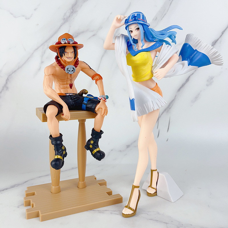 One Piece Cartoon Handmade Ace Female Emperor Vivian Nami Secondary Beauty Girl Model Ornaments