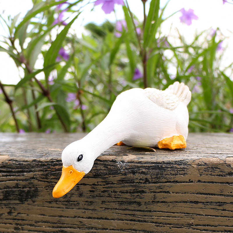 Simulation animal absorbent duck ornaments resin crafts garden ornaments courtyard layout pool fish pond landscaping