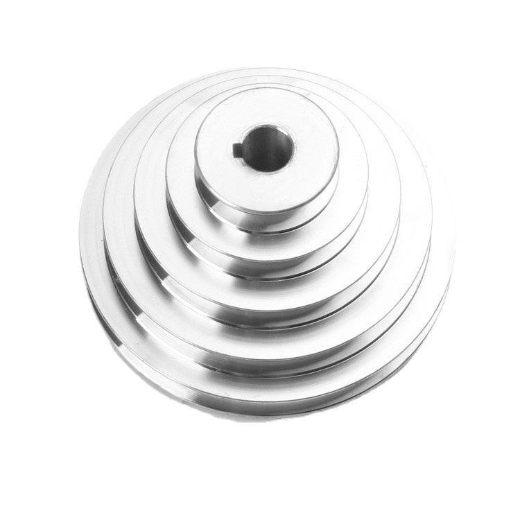 Multi-slot pagoda wheel A- type bench drill spindle motor pulley aluminum alloy variable speed wheel bench drilling machine accessories 4 five layers