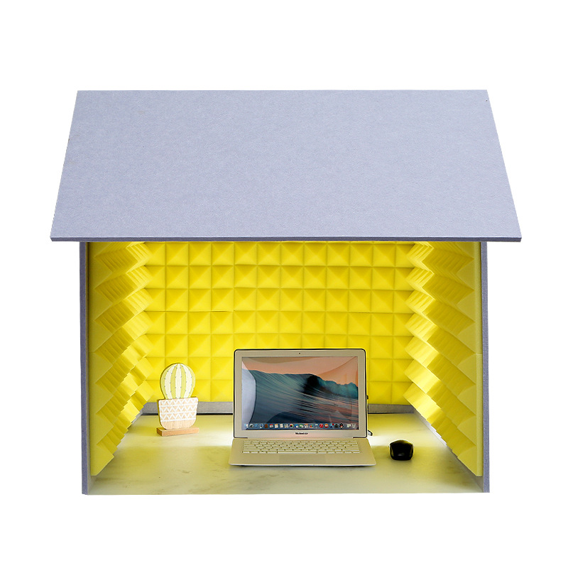 Home recording studio simple desktop sound insulation cover Himalayan audio anchor eliminating room mixing recording artifact
