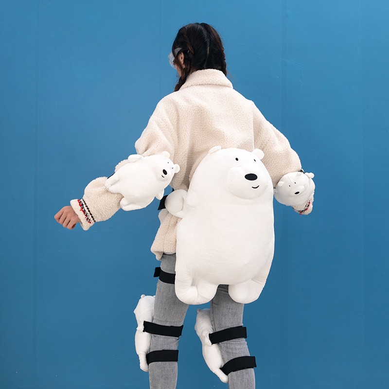 Ski hip protection gear cartoon turtle children adult plush knee pad elbow pad thickened Sports drop-resistant suit outer wear