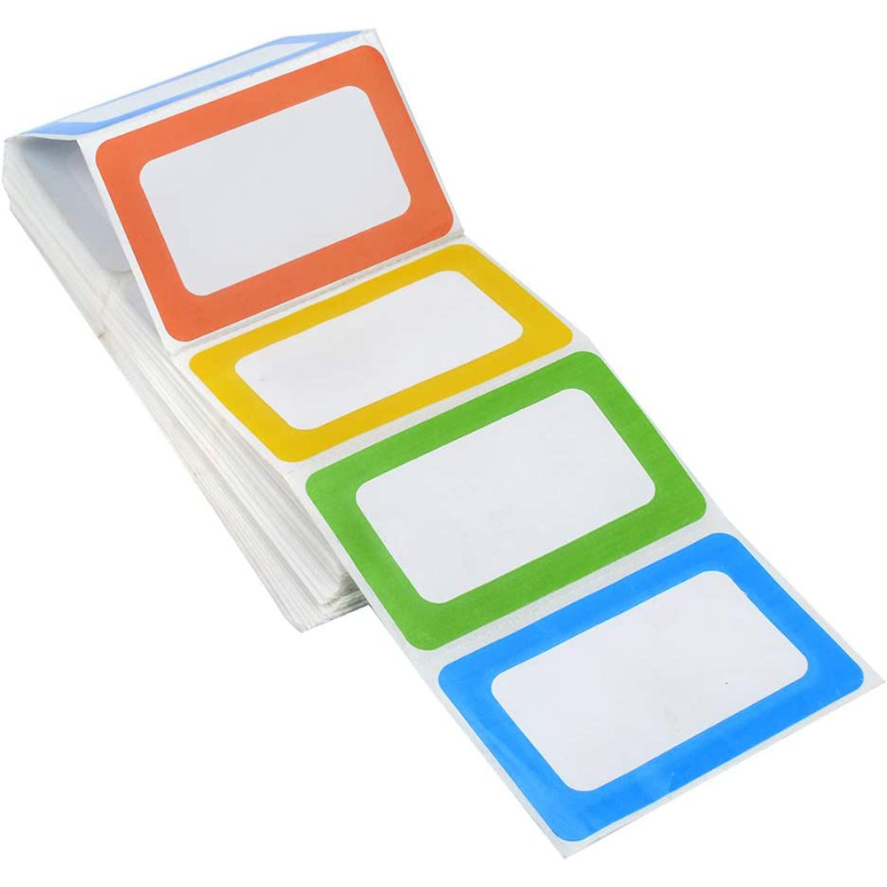 four-color-name-labels-printable-writable-stickers-universal-colorful-item-non-drying-adhesive-200pcs