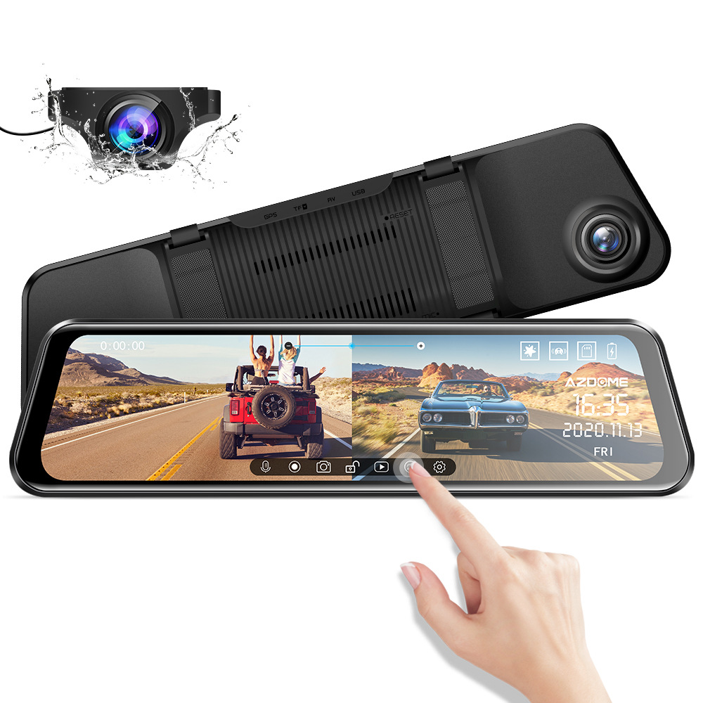 Cross-border AZDOME rearview mirror driving recorder PG17 HD wide-angle WIFI night vision GPS driving track