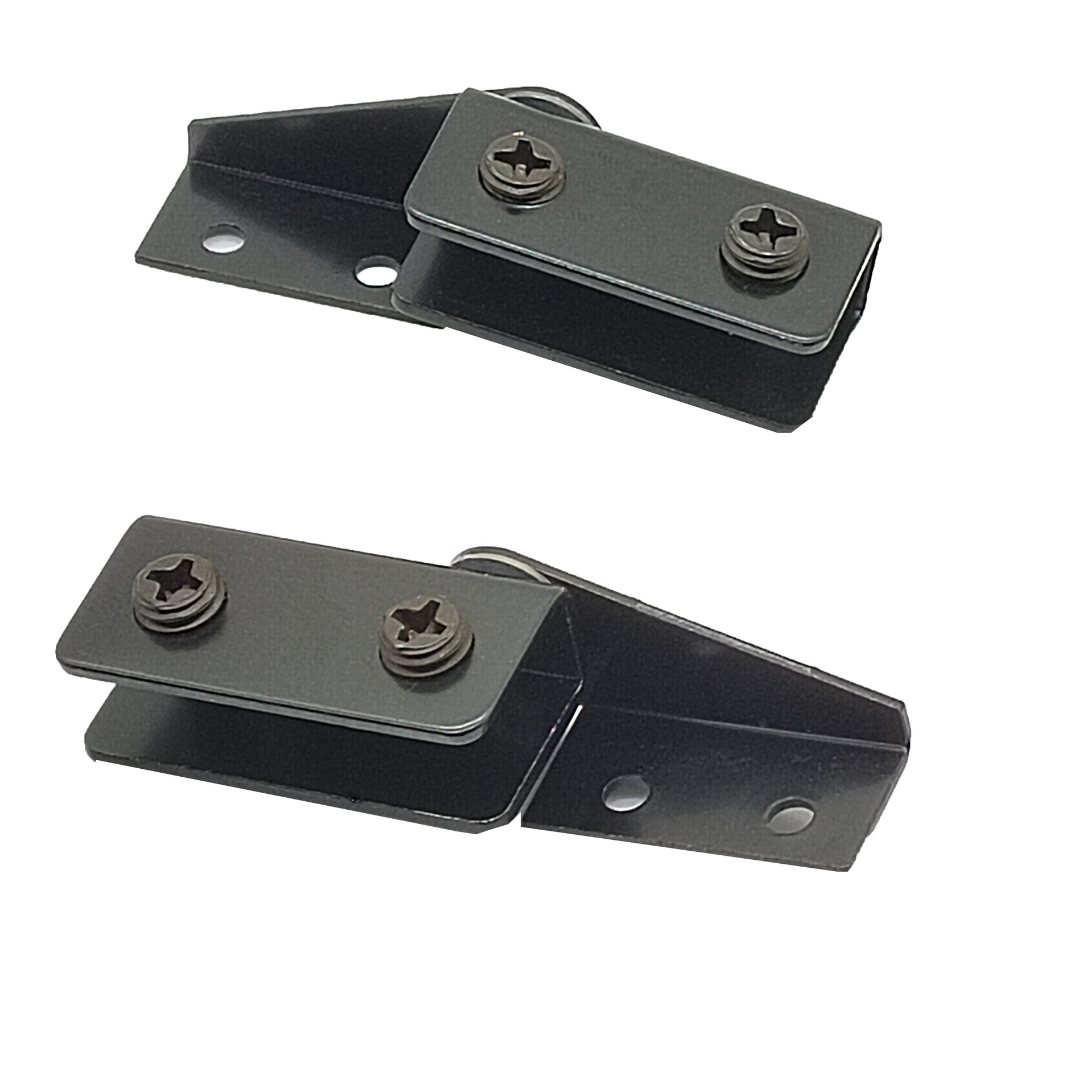 Stainless Steel Glass Clamp Glass Free Hole Upper and Lower Rotating Shaft Hinge Stainless Steel Glass Showcase Door Hinge Accessories