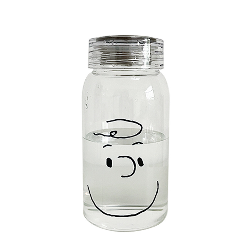 2022 New Summer Cyber Celebrity Glass for Girls Portable Milk Coffee Juice Breakfast Cup Office Water Cup