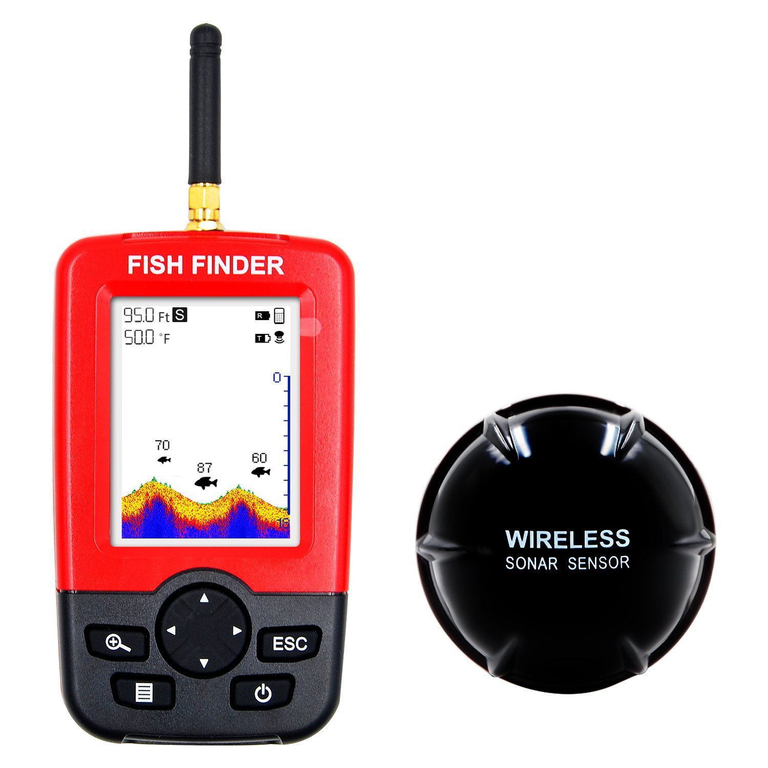 Nest fishing detection instrument fishing gear underwater HD sonar ultrasonic fish finder fish finder