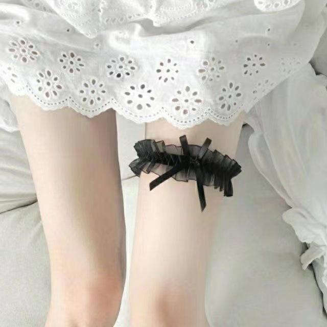 One-piece delivery lolita Japanese lolita bow leg ring thigh ring girl cute soft girl lolita socks