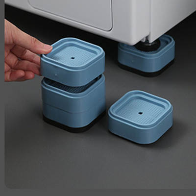 Square washing machine heightening shock pad impeller roller universal foot pad heightening non-slip shock-proof pad refrigerator base