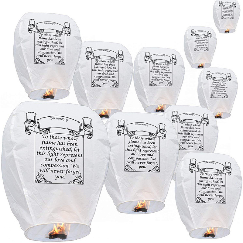 Cross-border exclusive factory wholesale high quality fireproof printing Kongming Lamp flame retardant copy paper wishing lamp printing blessing