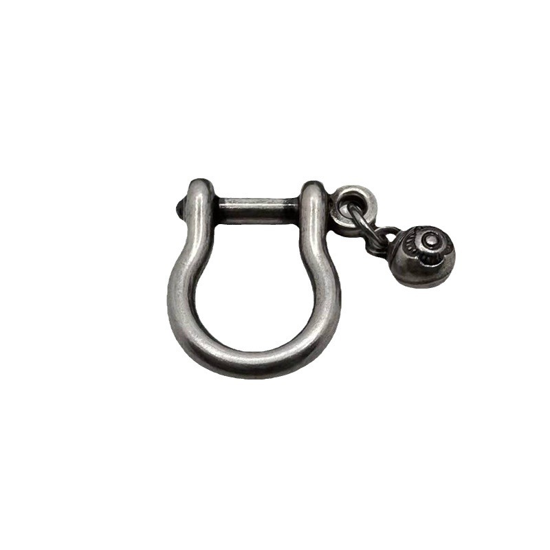 Factory wholesale luggage accessories horseshoe buckle vintage handmade diy keychain accessories alloy buckle U-shaped horseshoe buckle