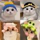 Pet Headgear Cat and Dog Knitted Hat cospaly Props Headdress Funny Transformation Clothing 