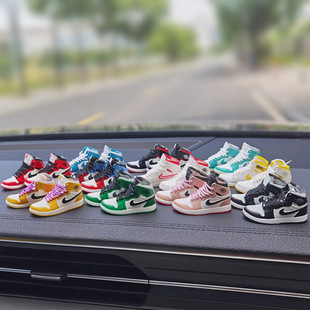 Internet Celebrity Trendy Brand Model Hand-held Car Ornaments Car Accessories Men's Creative Three-dimensional Personality Shoes Model Sneakers Decoration AJ
