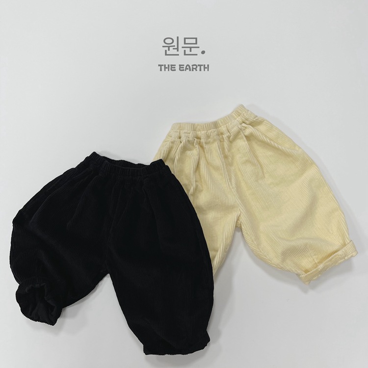 Children's Corduroy Trousers All-match Autumn New Boys and Girls Korean Style Japanese Style Slim Velvet Casual Pants Trendy Radish Pants