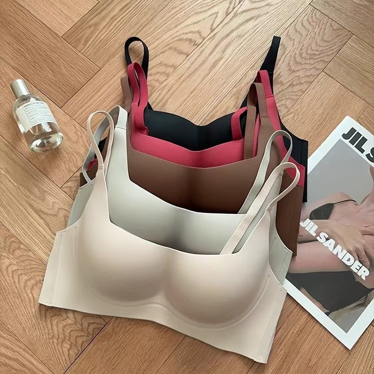 Push up underwear girl's small chest big upper collection breast anti-sagging soft support wireless breast collection bra