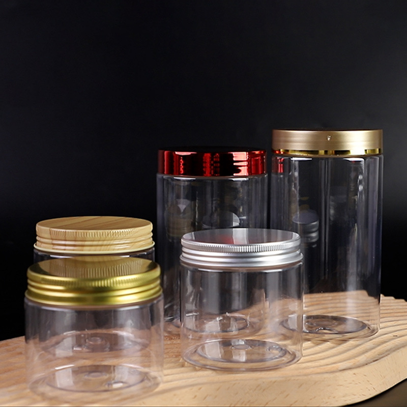 pet透明食品广口瓶零食塑料罐包装 茶叶坚果罐子分装塑料瓶子