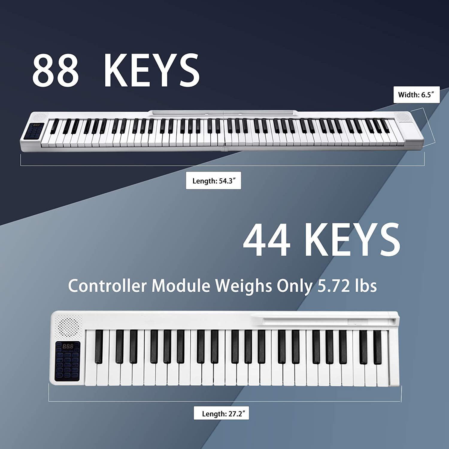 electronic piano 88 keys portable easy beginner practice midi keyboard professional musical instrument folding wholesale
