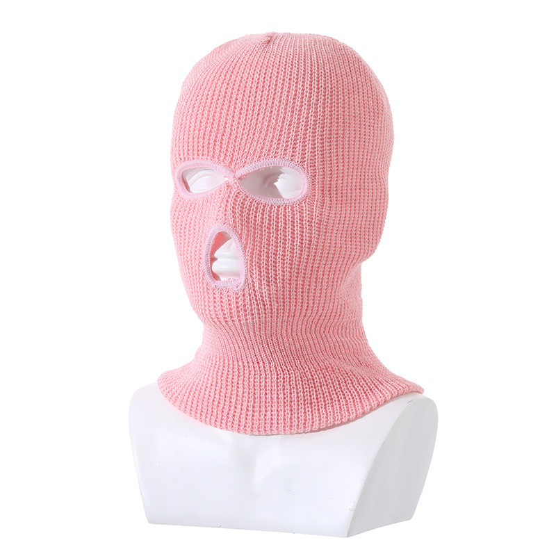 Amazon winter three-hole balaclava ski cycling sports thermal mask Halloween party hat in stock