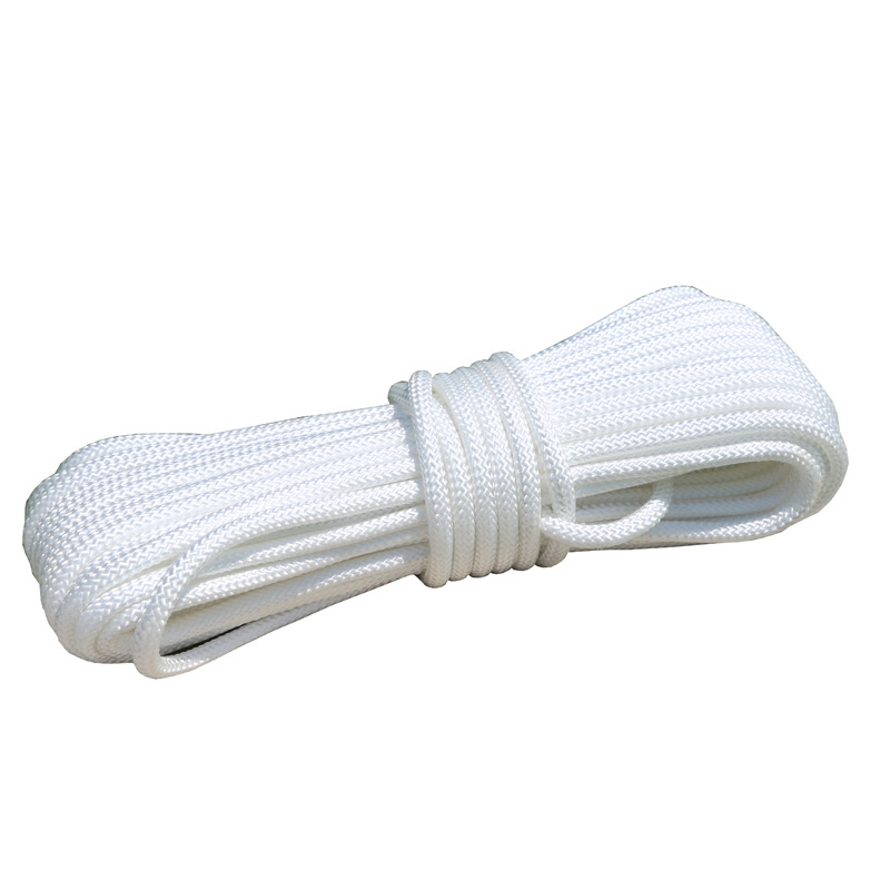 Nylon Rope Braided Rope High Strength Wear-resistant Outdoor Sun-resistant Brake Rope Anti-aging Strapping Rope Tent Rope Safety Rope