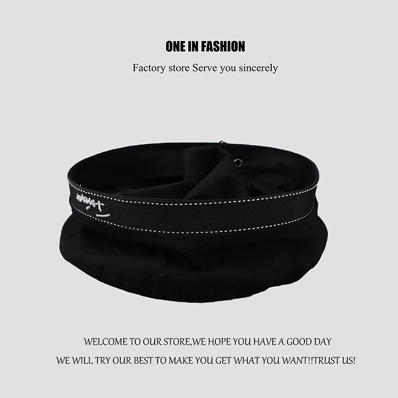 Niedliche Baskenmütze im japanischen Stil für Damen, dünne weiße Marinemütze, Matrosenmütze, schwarze Uniformmütze im College-Stil_voghion.com