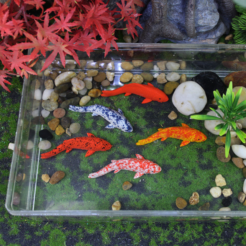 リアルなミニチュア魚 Diy マイクロ風景水族館の装飾樹脂工芸品装飾品ペットガーデン用品|undefined